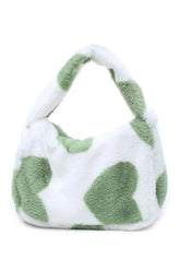 Sac fourre-tout en peluche à bandoulière moelleuse